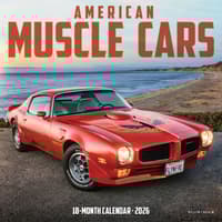 image American Muscle Cars 2026 Mini Wall Calendar  Main Image