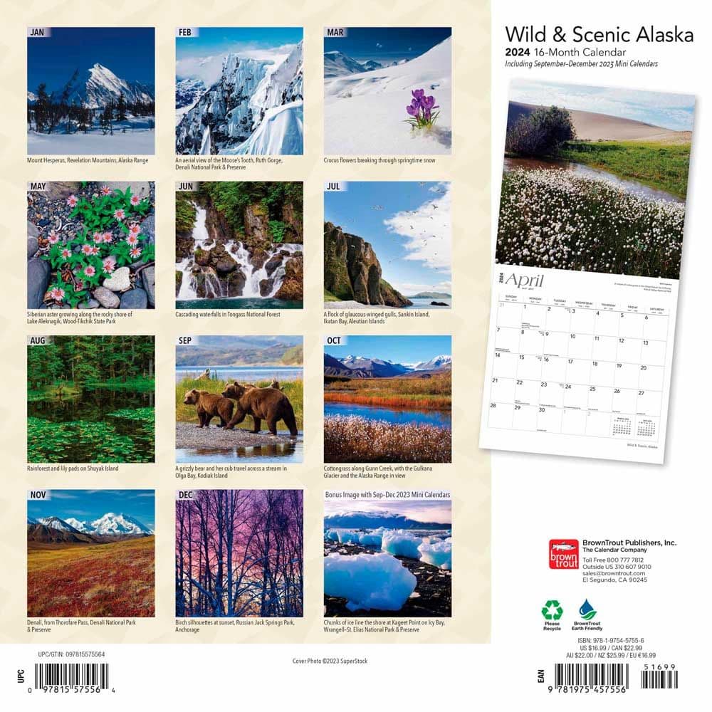 Alaska Wilderness 2024 Wall Calendar