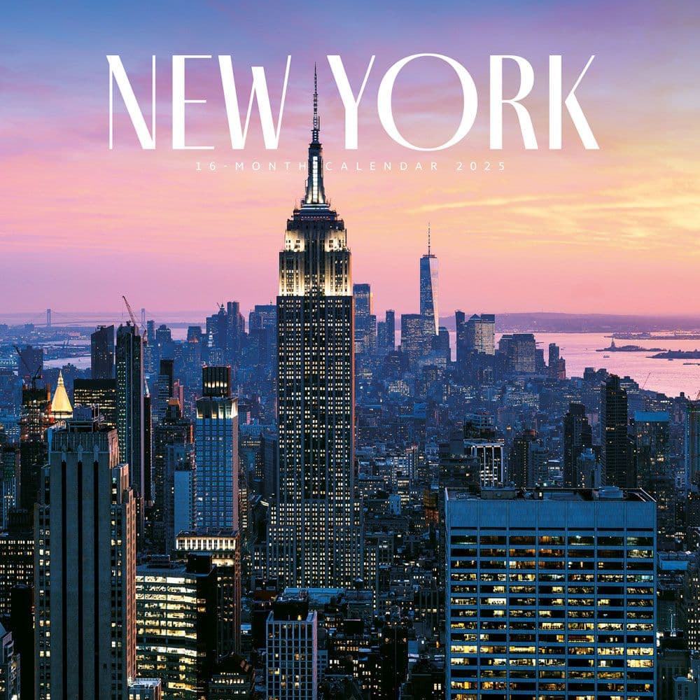 New York 2025 Wall Calendar