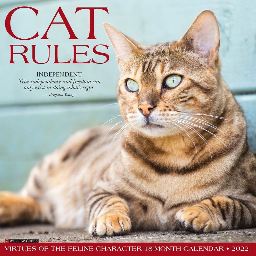 Cat Rules 2022 Wall Calendar