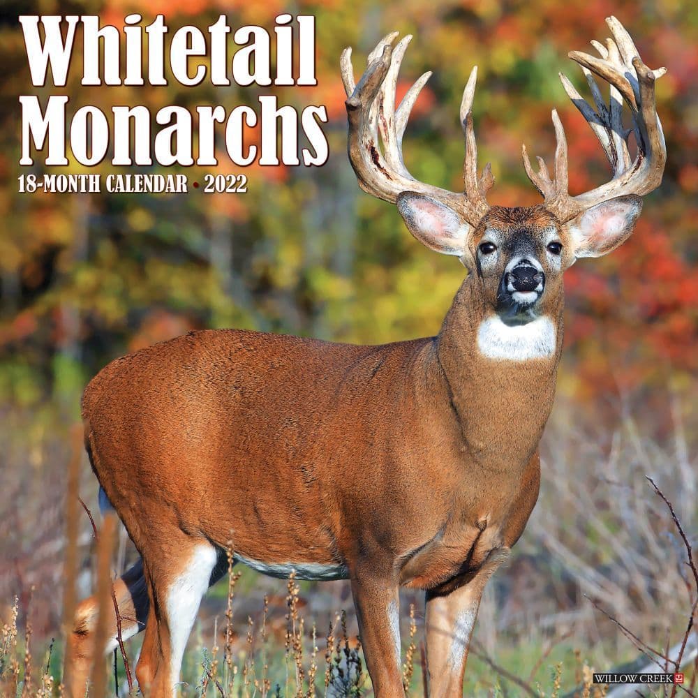 Deer Whitetail Monarchs 2022 Wall Calendar
