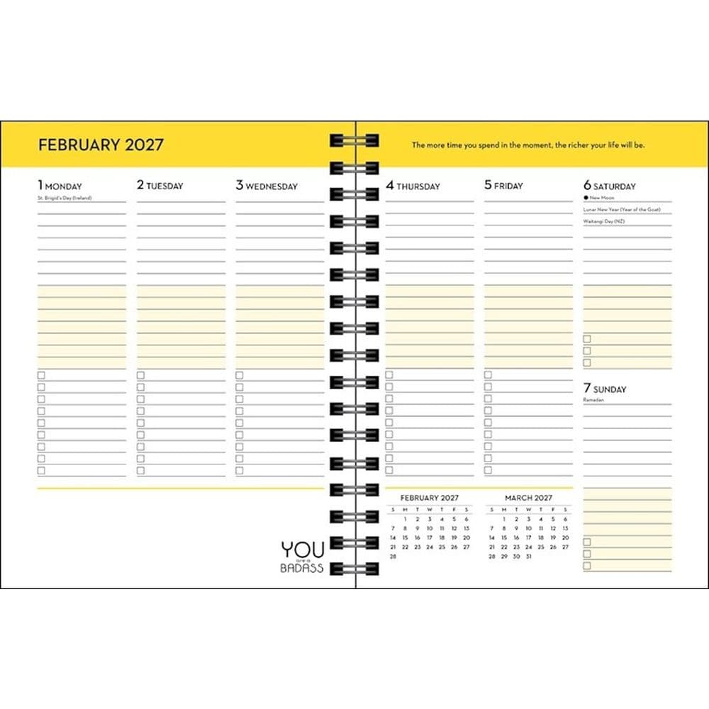 You Are a Badass 2027 Planner Seventh Alternate Image