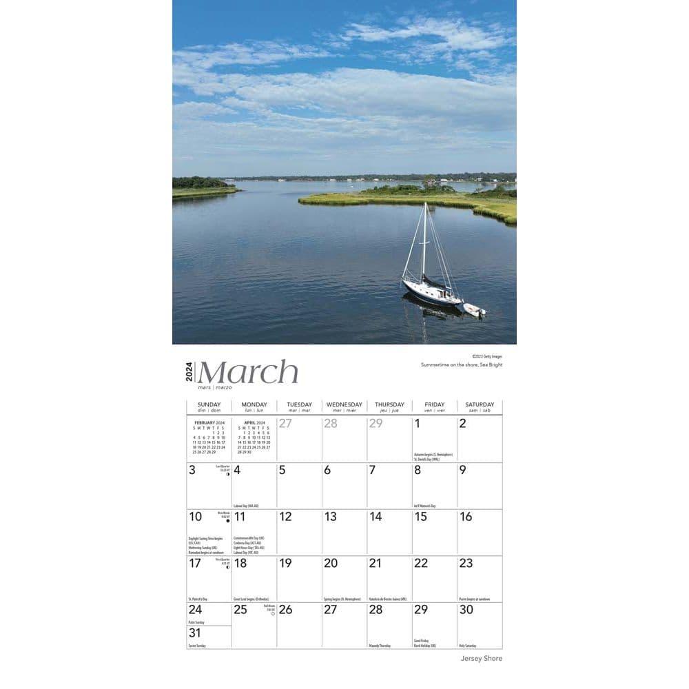 Jersey Shore 2024 Mini Wall Calendar