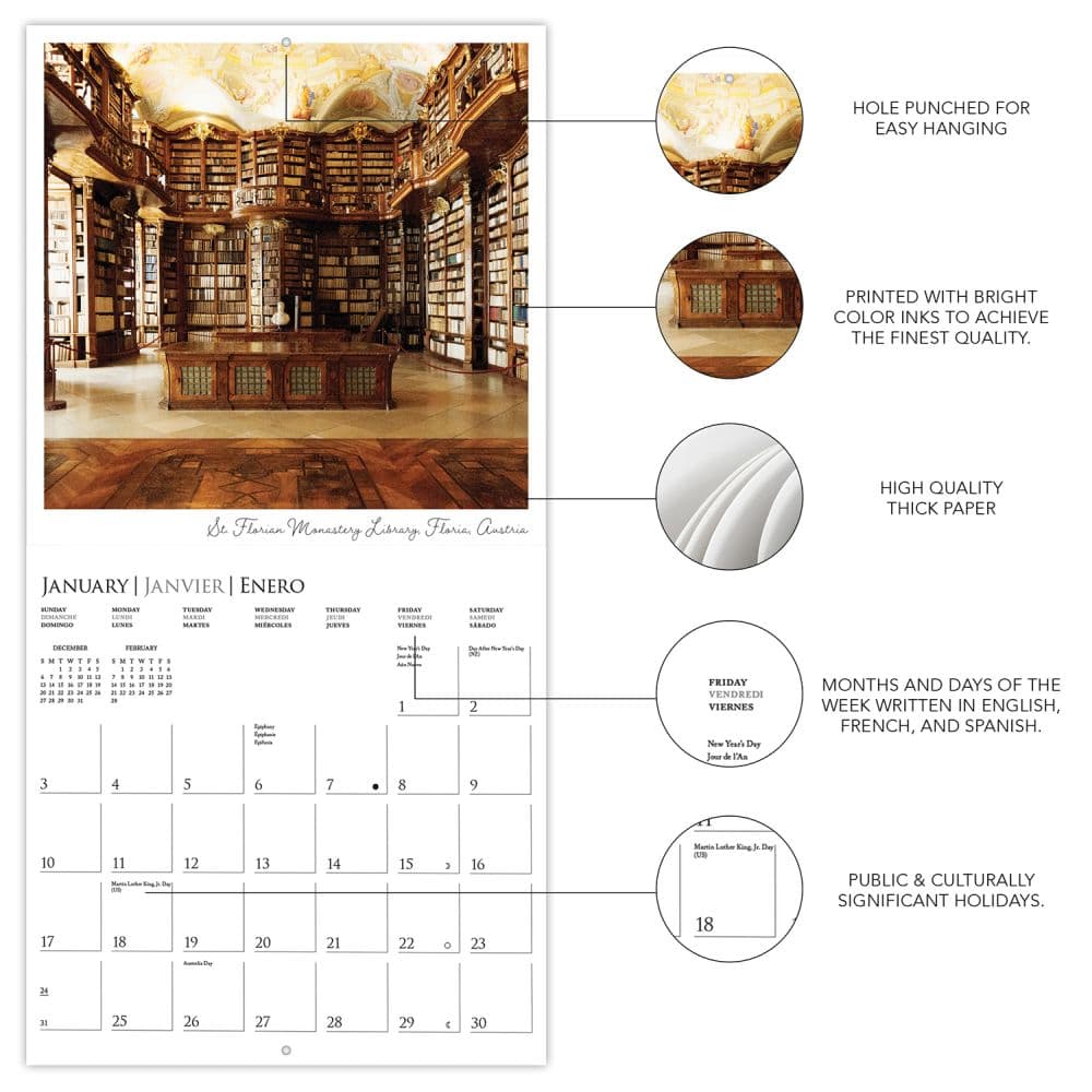 Libraries 2027 Wall Calendar Second Alternate Image