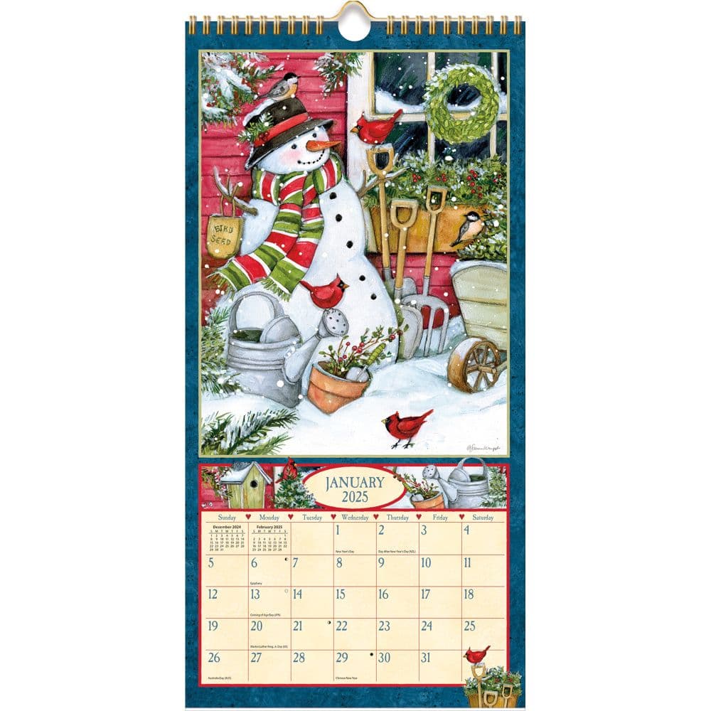 Heart and Home 2025 Vertical Wall Calendar by Susan Winget_ALT2