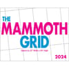 image Mammoth Grid 2024 Wall Calendar Main Image