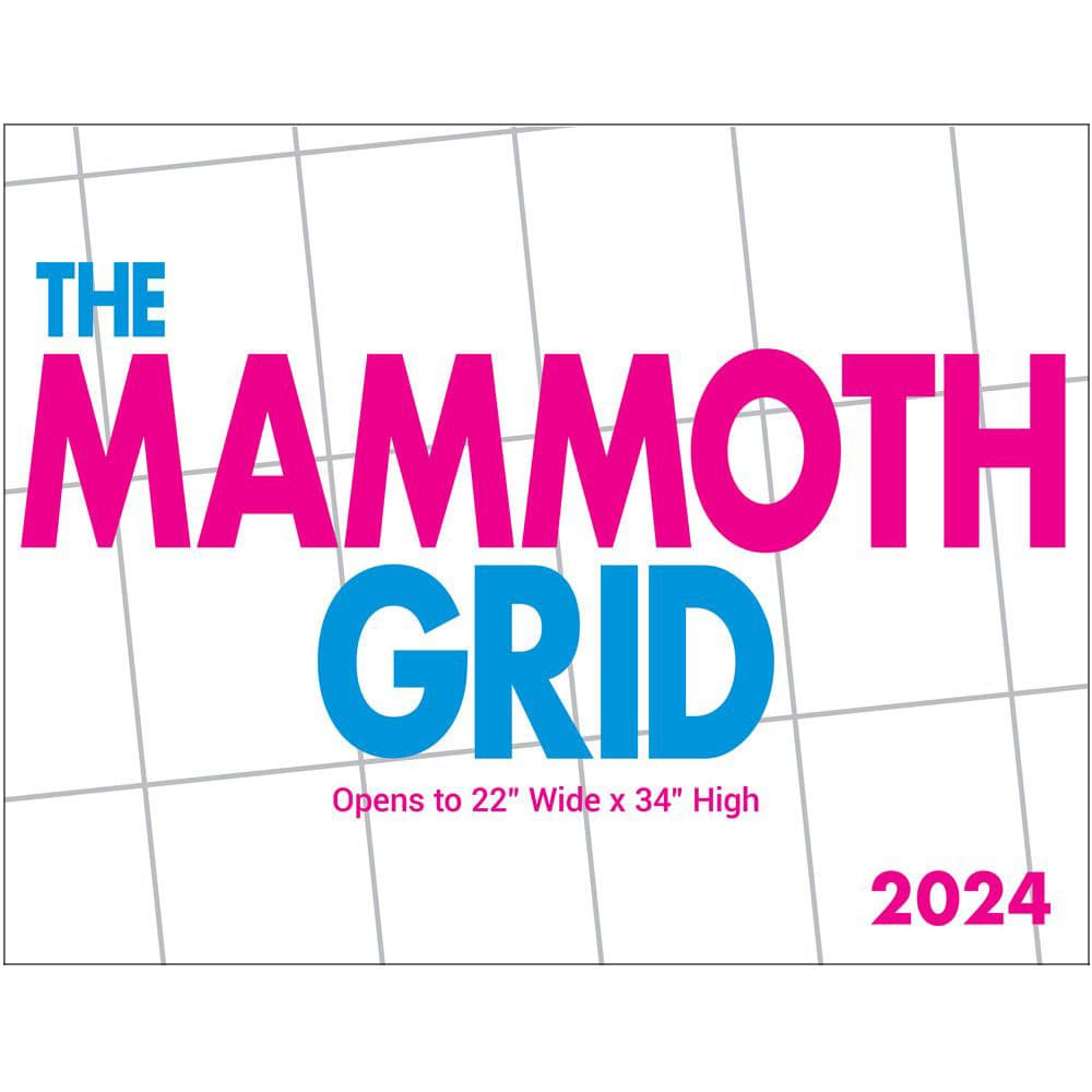 Mammoth Grid 2024 Wall Calendar Main Image