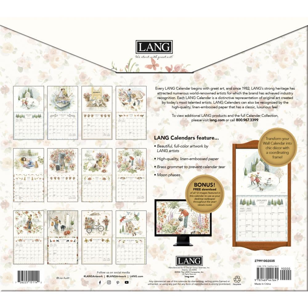 Blissful Moments 2027 Wall Calendar by Lisa Audit First Alternate Image