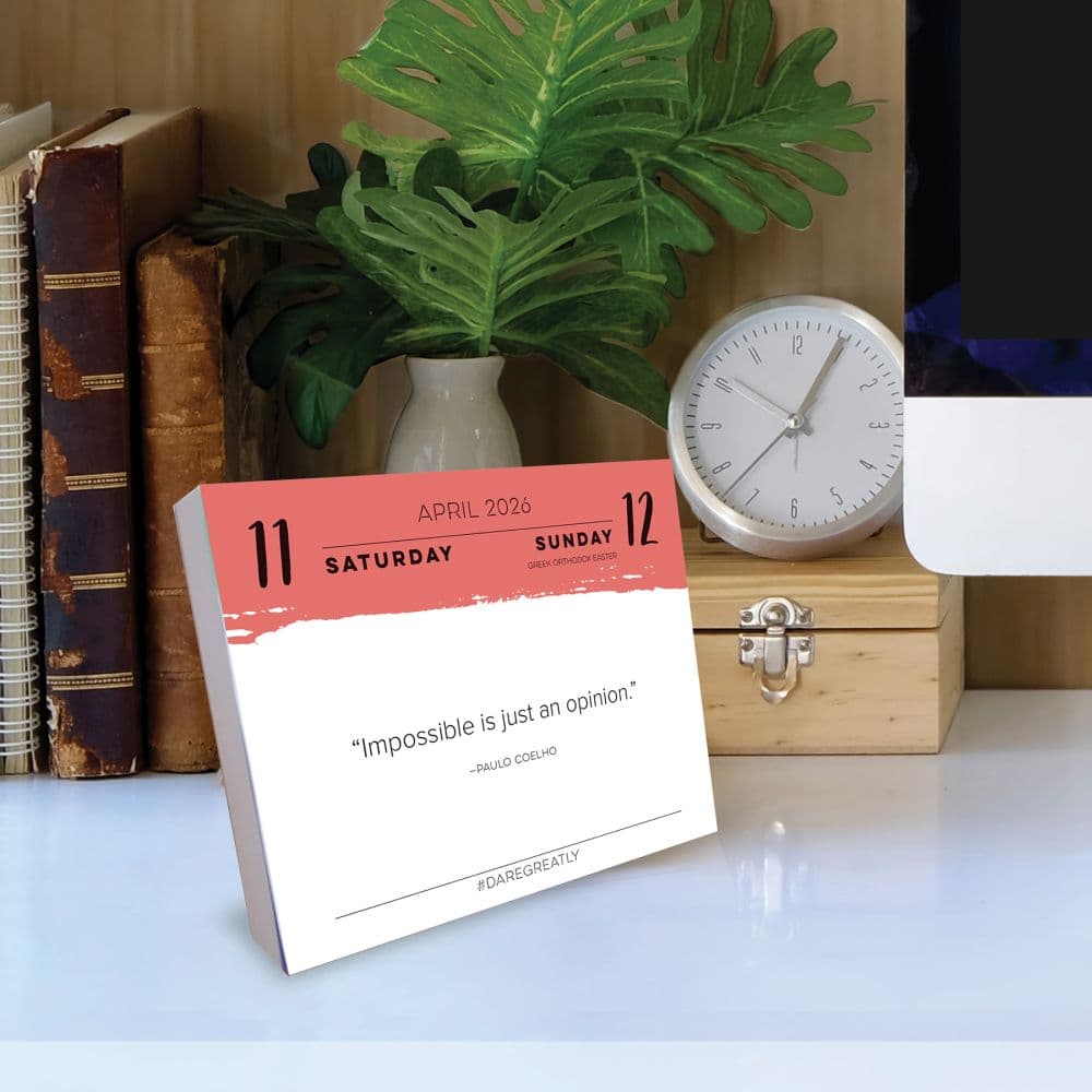 Dare Greatly 2026 Desk Calendar Second Alternate Image