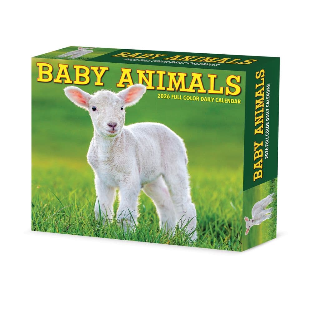 Baby Animals 2026 Desk Calendar  Main Image