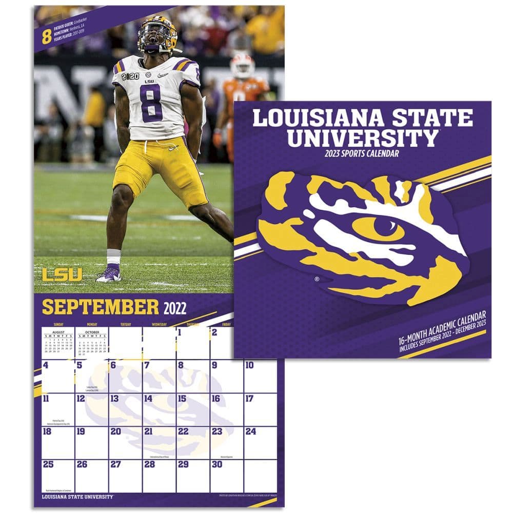 COL LSU Tigers 2023 Mini Wall Calendar - Calendars.com