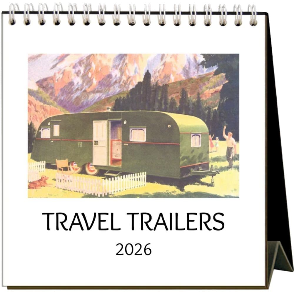 Travel Trailers 2026 Easel Desk Calendar Main Product Image