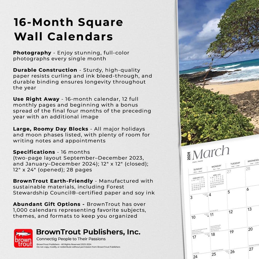 Hawaii 2024 Wall Calendar Fourth Alternate Image width=&quot;1000&quot; height=&quot;1000&quot;