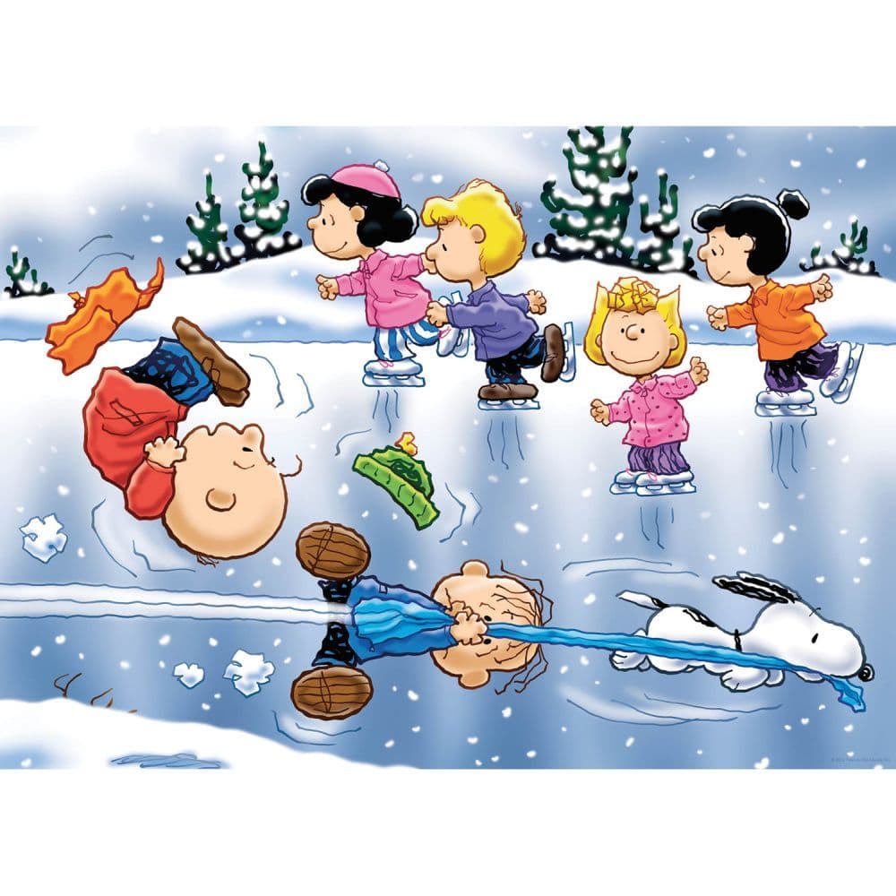 Peanuts Skating 1000 Piece Puzzle First Alternate Image width="1000" height="1000"