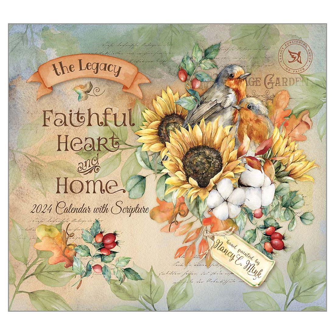 Faithful Heart and Home 2024 Wall Calendar