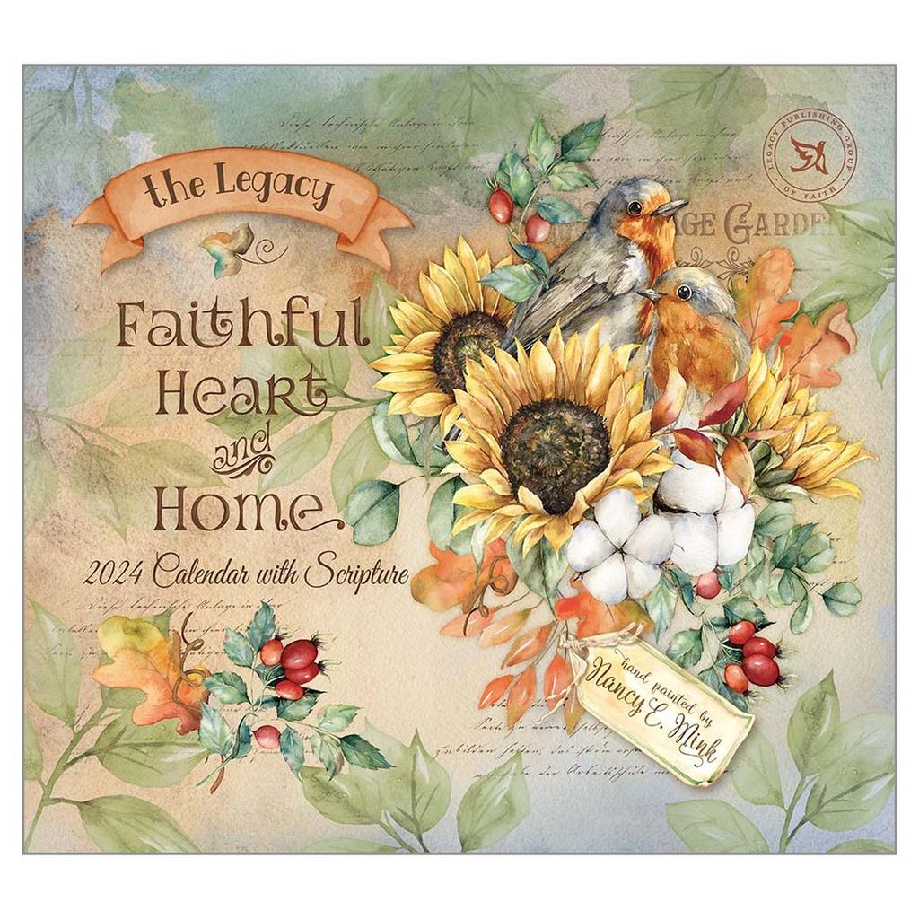 Faithful Heart and Home 2024 Wall Calendar