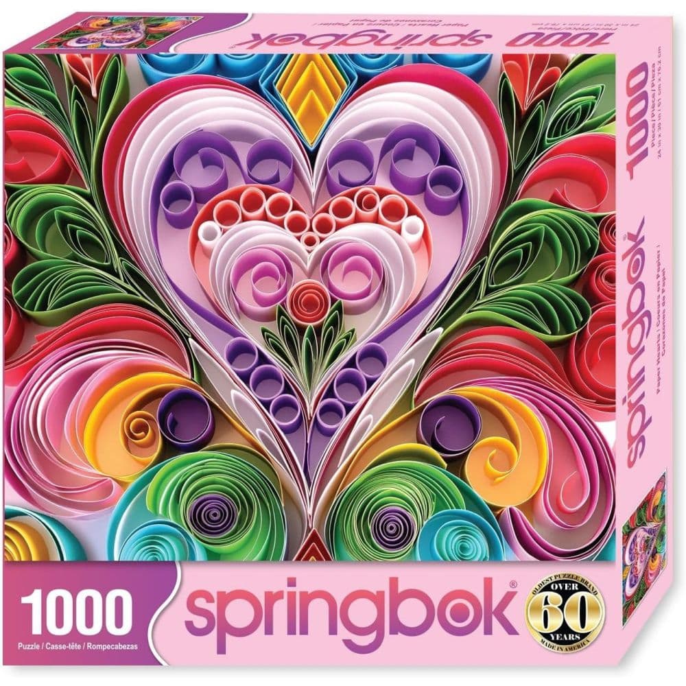 Paper Hearts 1000 Piece Puzzle Main Product Image