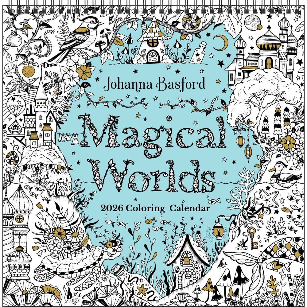 Basford Magical Jungle 2026 Wall Calendar Main Image