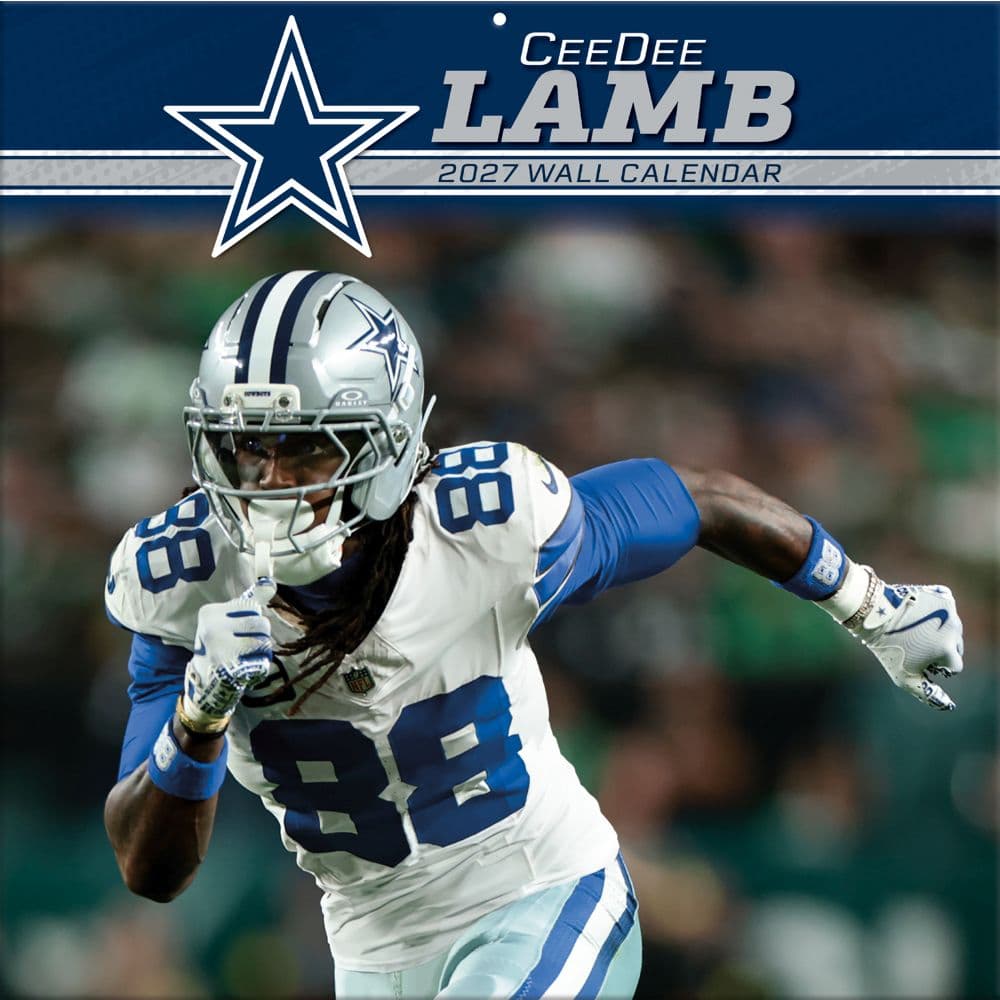 NFL Dallas Cowboys CeeDee Lamb 2027 Wall Calendar Main  Product Image