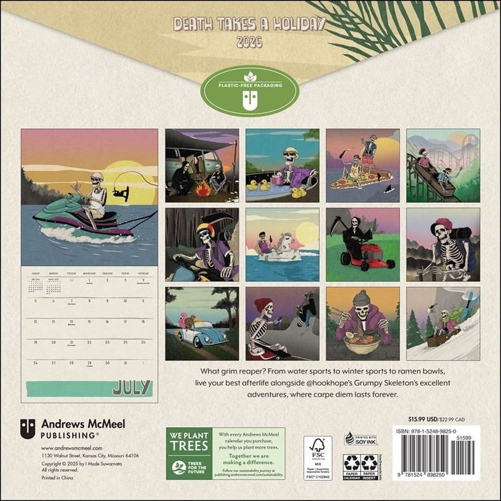 Death Takes a Holiday 2026 Wall Calendar First Alternate Image
