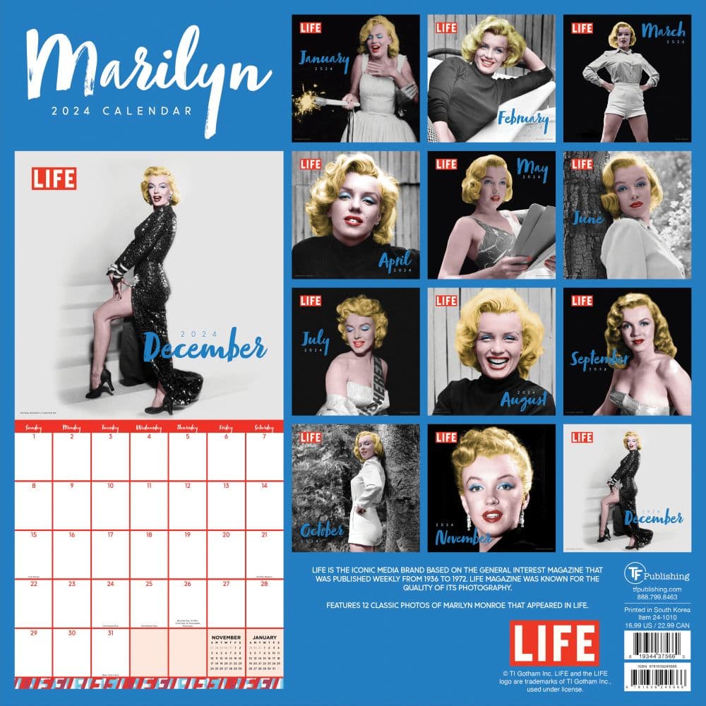 life-marilyn-monroe-2024-wall-calendar-calendars