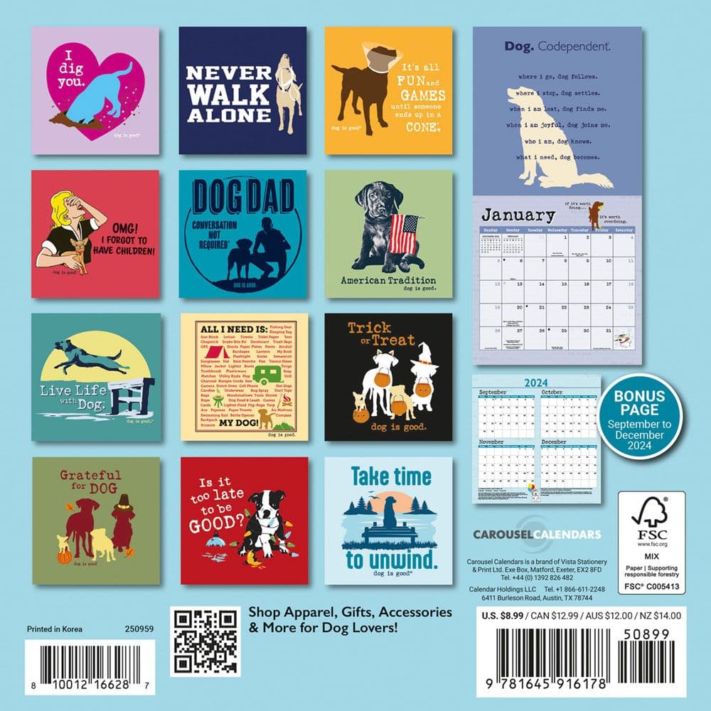 Dog is Good 2025 Mini Wall Calendar First Alternate Image width=&quot;1000&quot; height=&quot;1000&quot;