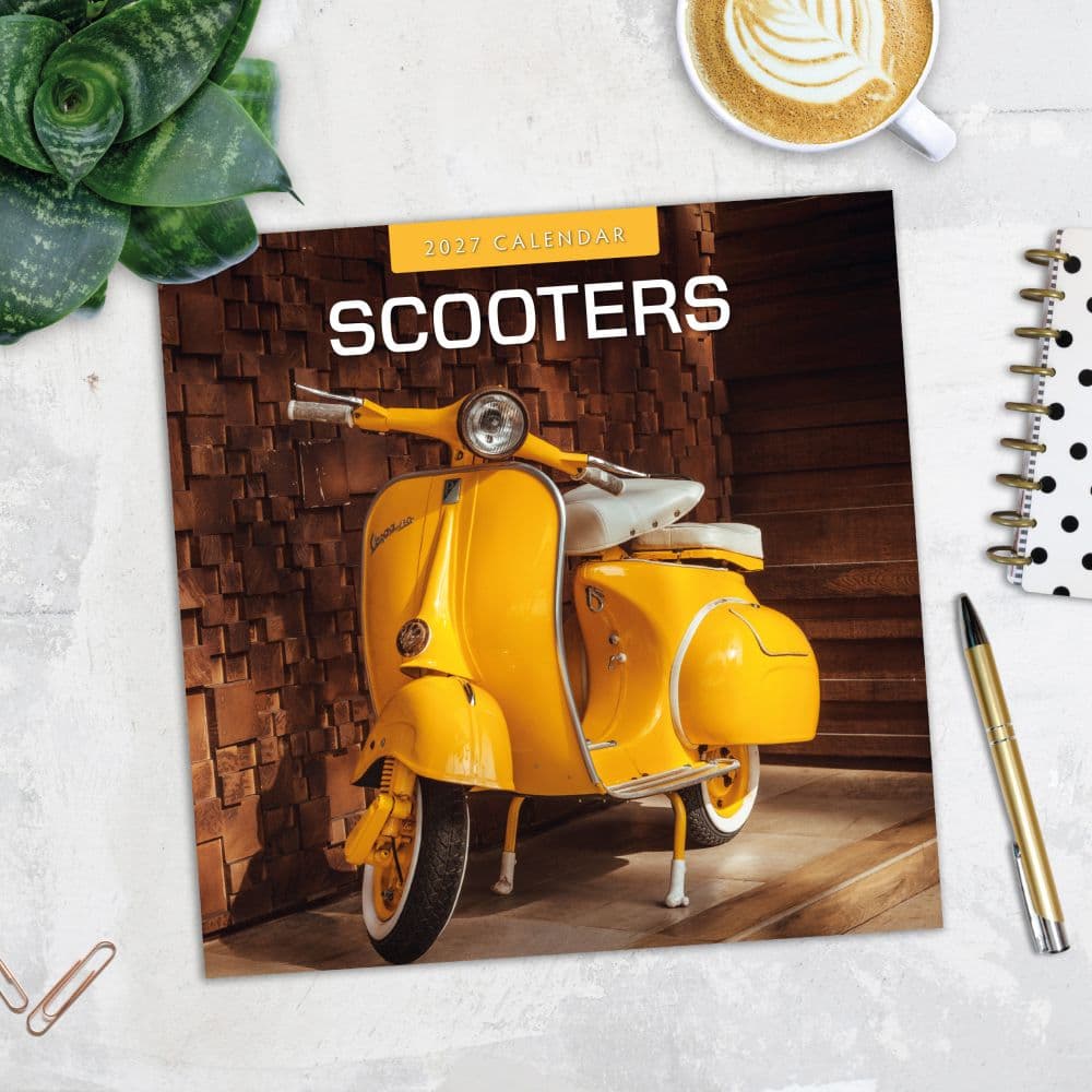 Scooters 2027 Wall Calendar Fourth Alternate Image