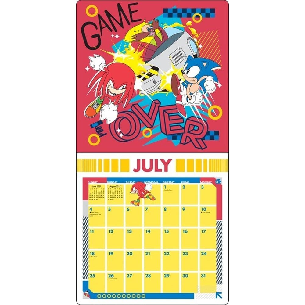 Classic Sonic the Hedgehog 2027 Wall Calendar Fourth Alternate Image