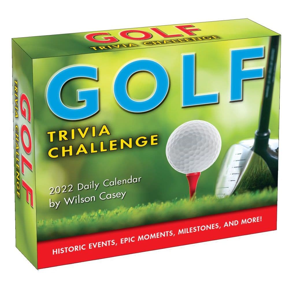 Golf Trivia 2022 Desk Calendar