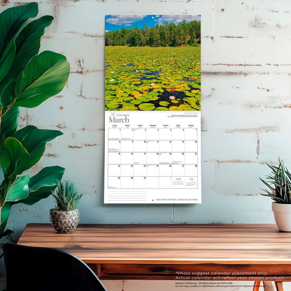 Ontario Northern 2026 Wall Calendar Fourth Alternate Image