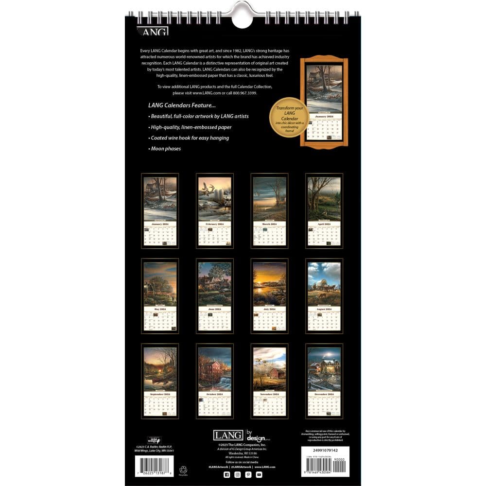 Terry Redlin Vertical 2024 Wall Calendar - Calendars.com