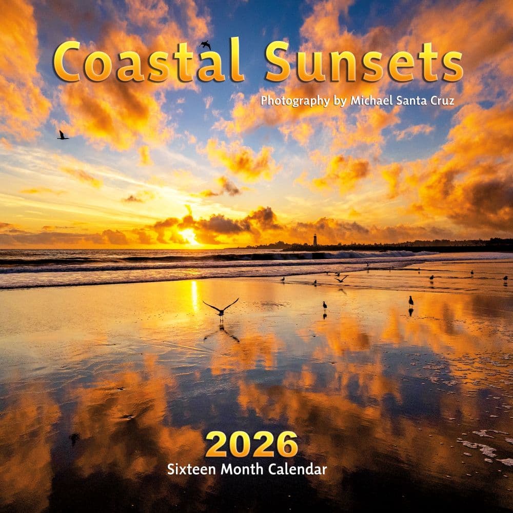 Coastal Sunsets 2026 Wall Calendar Main Image