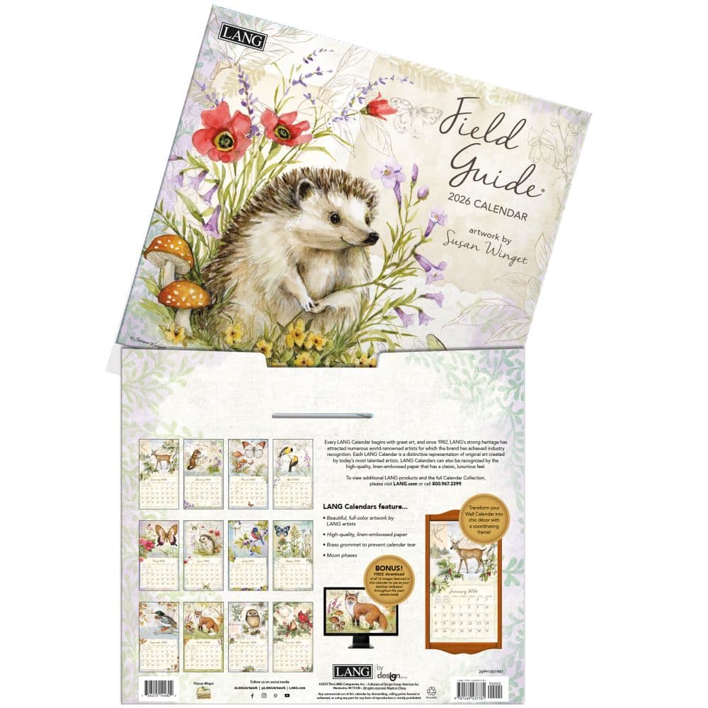 Field Guide 2026 Wall Calendar by Susan Winget_ALT3