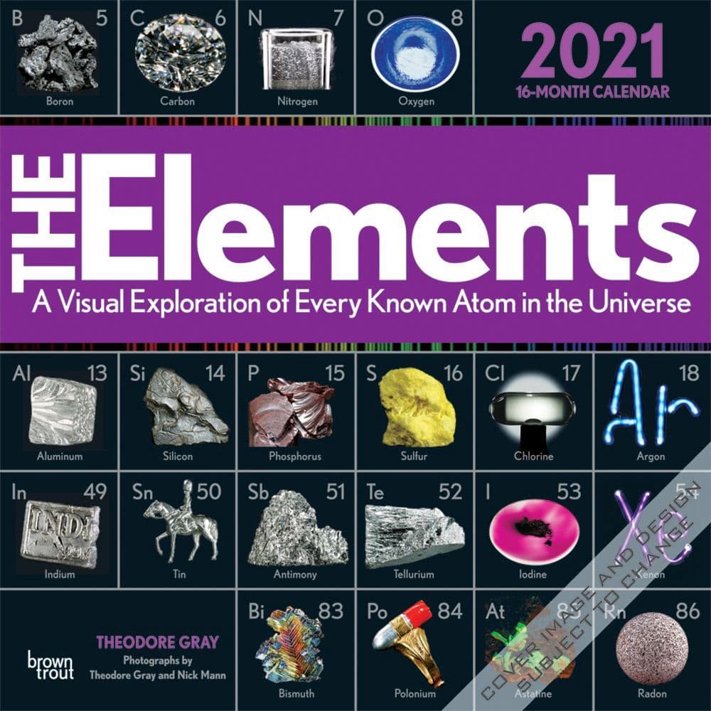 2021 Elements Wall Calendar