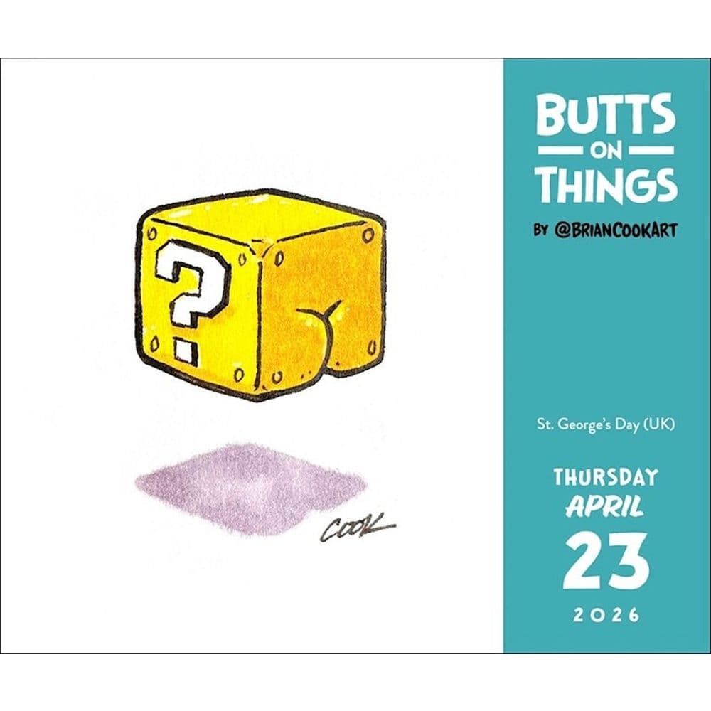 Butts on Things 2026 Desk Calendar Third Alternate Image