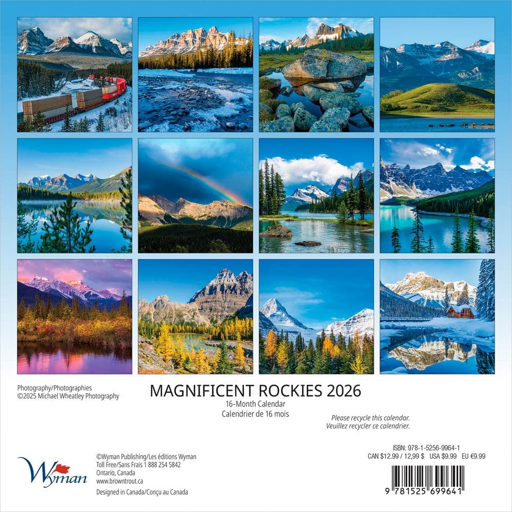 Magnificent Rockies 2026 Mini Wall Calendar First Alternate Image