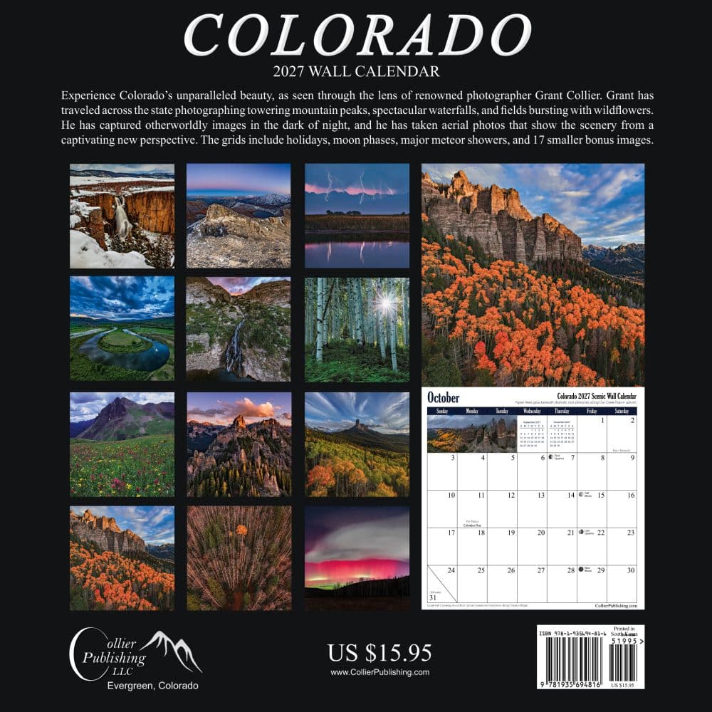 Colorado 2027 Wall Calendar First Alternate Image