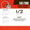 image NFL Cleveland Browns 2025 Desk Calendar Second Alternate Image