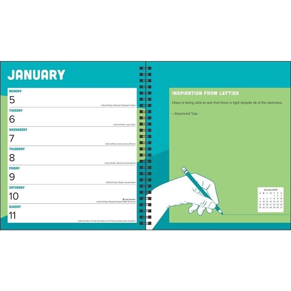 Left Handers 2026 Engagement Planner Third Alternate Image