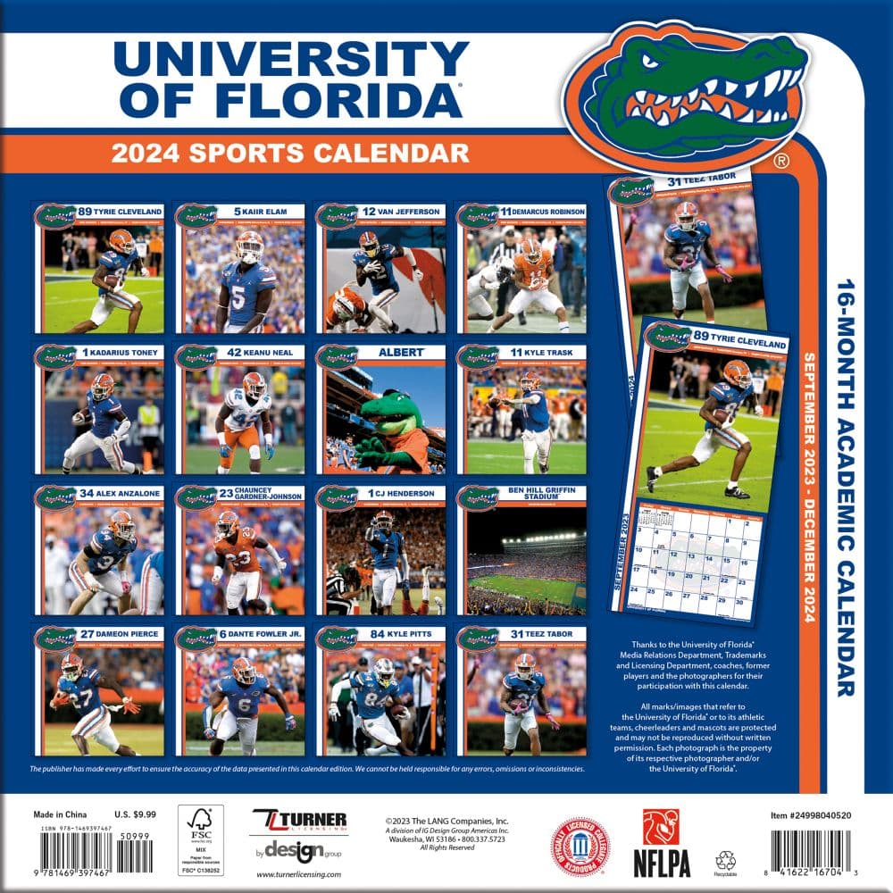 Calendar 2024 2024 Uf Football elaine alberta