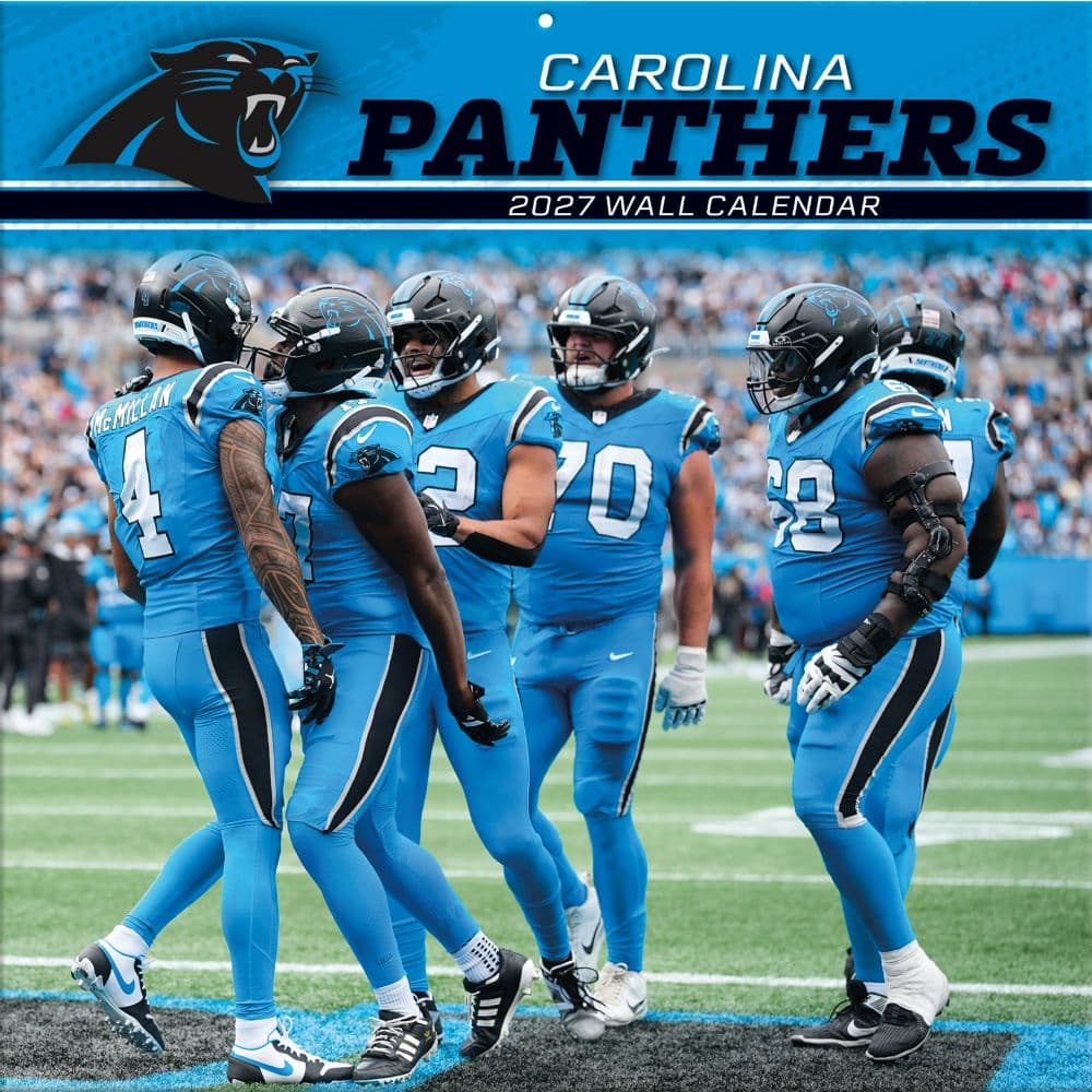 NFL Carolina Panthers 2027 Wall Calendar Main Product Image