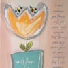 image Single Tulip and Lettering Friendship Card