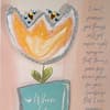 image Single Tulip and Lettering Friendship Card