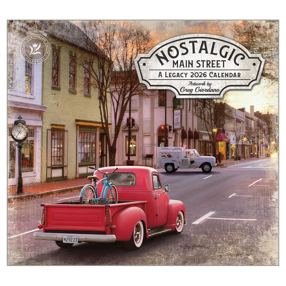 Nostalgic Main Street by Greg Giordano 2026 Wall Calendar Main Image