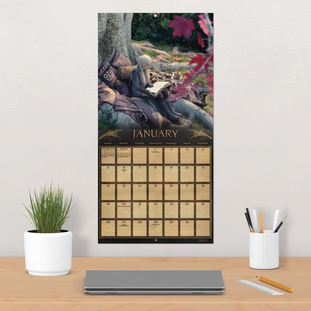 Game of Thrones House of Dragon 2025 Wall Calendar Alt4