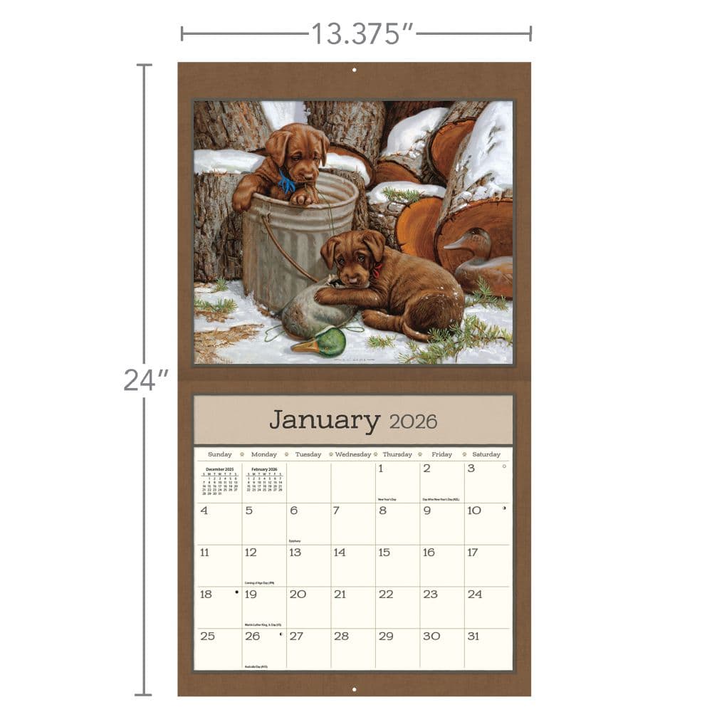 Puppy 2026 Wall Calendar by Jim Lamb_ALT6