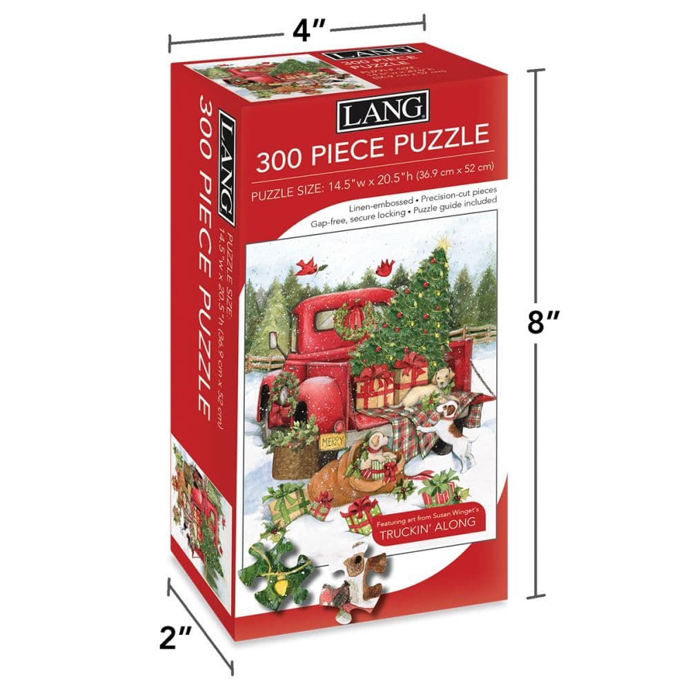 Santa's Truck 300 Piece Puzzle by Susan Winget Alternate Image 3