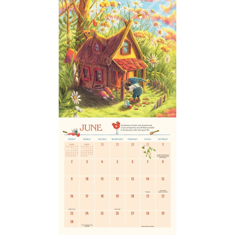 Gnome Life 2025 Wall Calendar