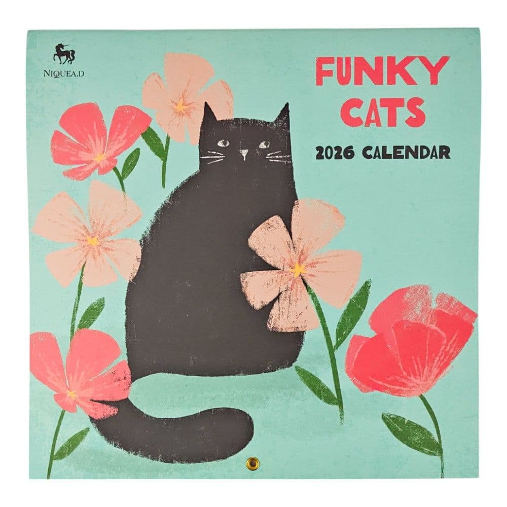 Funky Cats 2026 Wall Calendar Main Product Image