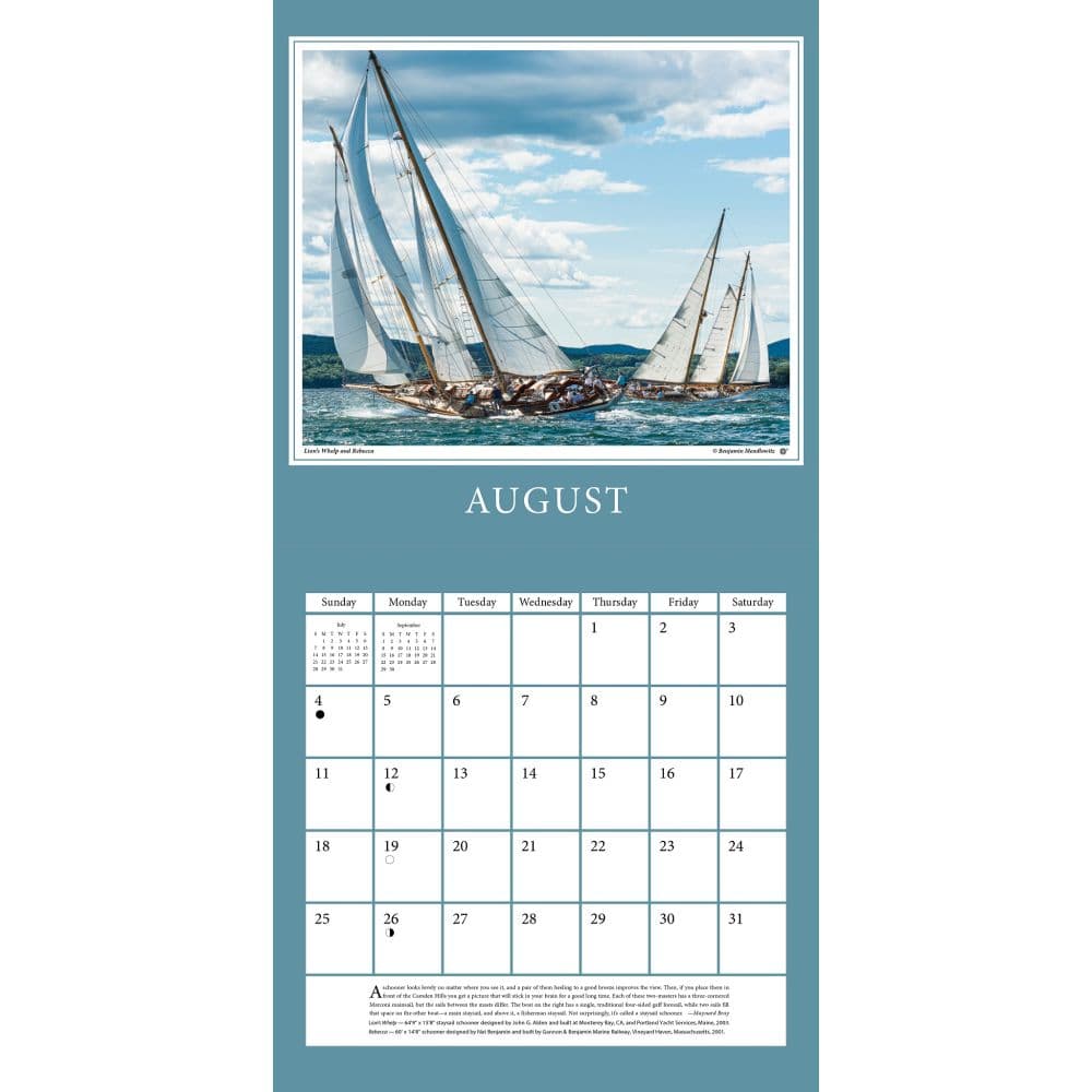 Wooden Boats 2024 Wall Calendar